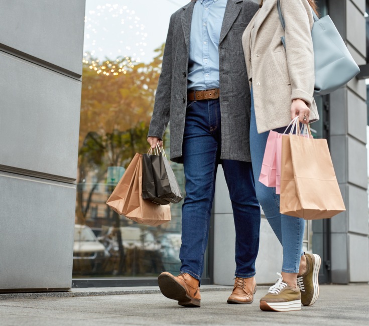 Couple shopping